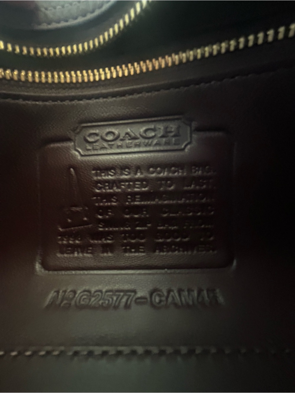 COACH Mini Swing Zip Bag - Picture 6 of 9